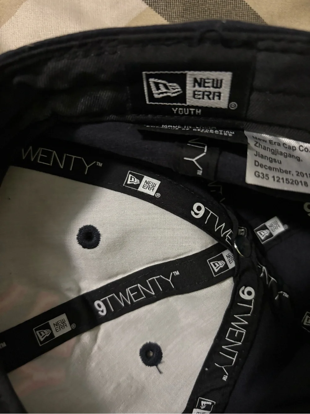 New Era Youth Baseball Cap with Pink NY Logo
